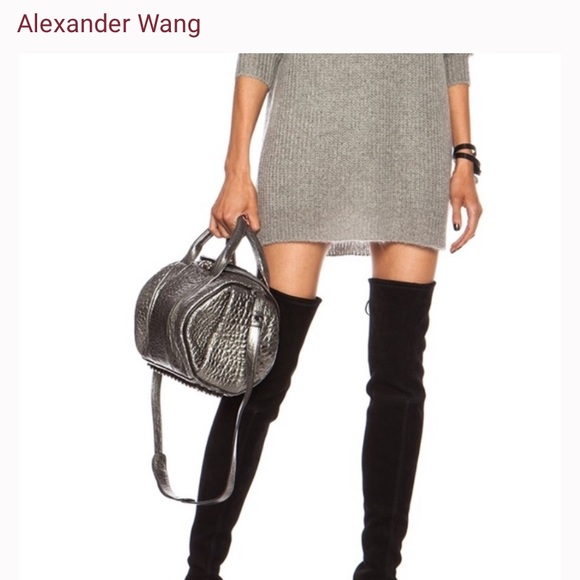 Alexander Wang Handbags - Alexander Wang Rockie Studded Metallic Bag